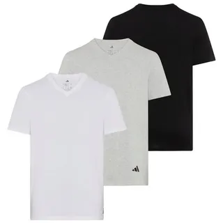 adidas Sportswear Unterhemd / Shirt Kurzarm Active Core Cotton V-Neck T-Shirt Mixed Baumwolle Large Herren