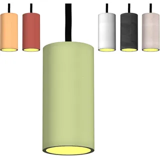 Tivendis Betoniq Pendelleuchte Beton modern klein NARA13 - Industrial Design Betonlampe Hängelampe mit LED Glühbirne und Fassung GU10 - Hängeleuchten, Mint