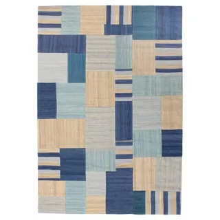 Kayoom Radical blau B/L: ca. 120x170 cm - Blau, Mehrfarbig,