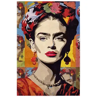 artboxONE Poster 30x20 cm Menschen Frida Kahlo Pop Art - Bild Frida-Kahlo-gemälde