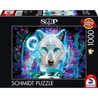 Schmidt Spiele - Sheena Pike: Neon Arktis-Wolf, 1.000 Teile