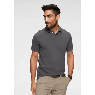 TOM TAILOR Poloshirt Basic Baumwoll-Piqué grau S