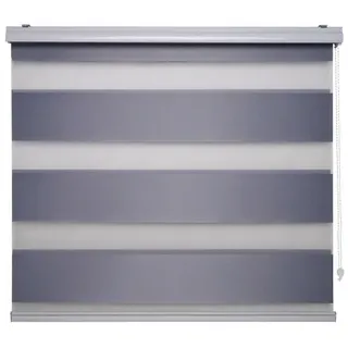 LIEDECO Doppelrollo 80 x 160 cm Silber