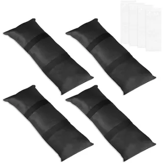 EXLECO 4pcs Sand Befüllbare Bodengewichte je 22 kg, mit Transparente Tasche