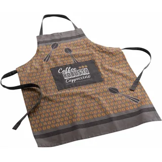 Douceur d'intérieur Douceur d'Intérieur, Schürze mit Tasche CAPPUCCINO, 100% Baumwolle, universelle Größe'