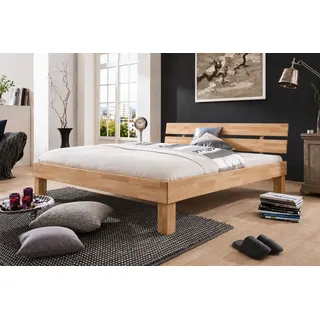 Futonbett Schlafzimmer Bett Kernbuche massiv Holz geölt Judith 90 x 200 cm