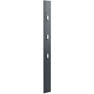 [en.casa] Wandgarderobe Elegante grau hochglanz