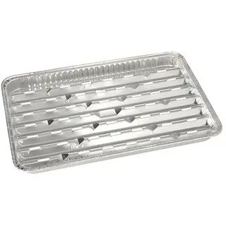 Papstar Grillschale 2,5 cm x 23 cm x 34 cm Aluminium silber