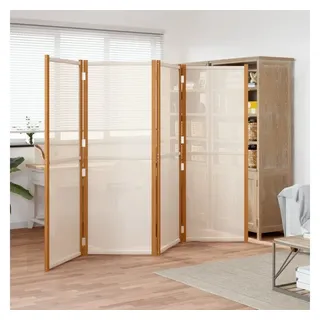 vidaXL 4-tlg. Raumteiler Cremeweiß 280x180 cm