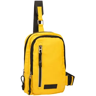 CAMEL ACTIVE Herren Stadtrucksack aus recyceltem Nylon Gelb, Menswear-M