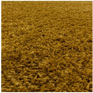 Hochflor-Teppich Shaggy Teppich SYDNEY GOLD 300 X 400cm Rechteck, SchönesWohnen24 300 cm x 400 cmSchönesWohnen24