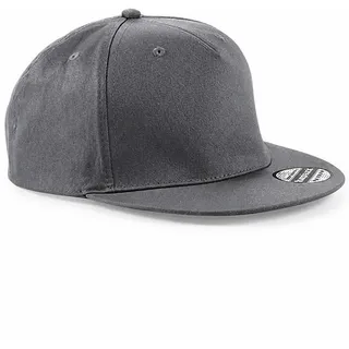 Beechfield 5 Panel Snapback Cap Graphite Grey Einheitsgröße