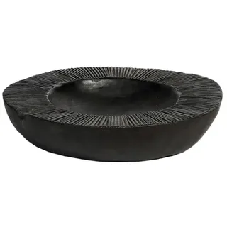 Benoa Schale aus schwarzem Teakholz - Dekoschale 20 cm