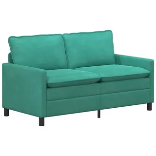 vidaXL Couch Samt 2-Sitzer Türkis