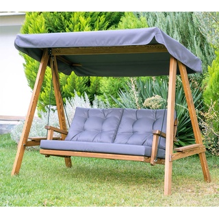 Westmann Holz Hollywoodschaukel Pera 2000 Anthrazit | 203x116x180 cm