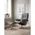 Relaxsessel Mayfair Mikrofaser 92 x 103 x 79 cm Grau mit Hocker