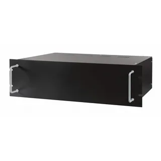 BLANKO 480 mm (19") Rack-Leergehäuse 3 HE, Montagesatz