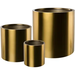 Creativ home Übertopf Übertopf (3 St), im minimalistischen Design goldfarben