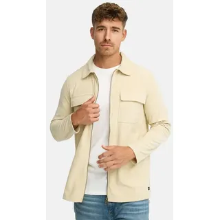 Indicode Hemd Langarm INNemoto Zip Shirt, Größe M in Beige Beige