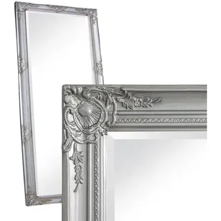 dasmöbelwerk Wandspiegel Barock 200 x 100 cm Silber