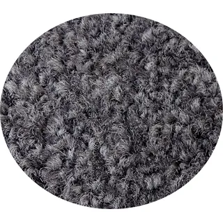 Mertex Fußmatte Schmutzfangmatte mit Kettelkante in vielen Größen, rund grau Ø 80 cm