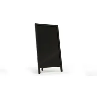 ALLboards Kundenstopper 78x44 cm, Einseitige Tafel, Schwarze Kreidetafel, Restaurant-Tafel, SCHWARZ
