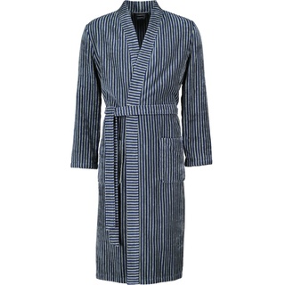 CAWÖ Bademäntel Herren Kimono Streifen 4854 blau-field - 14 XL