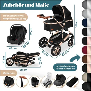 Kesser Loops 3 in 1 schwarz/champagne