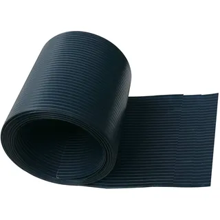 Ventanara® Sichtschutzstreifen aus Hart PVC für Stabmattenzaun Anthrazit Sichtschutz Windschutz 19 cm x 2,55 m (10 Streifen)