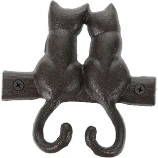 Vintage-wandhaken In Katzenform, Retro-stil, Für Die Inneneinrichtung. Garderobenständer Aus Eisen.