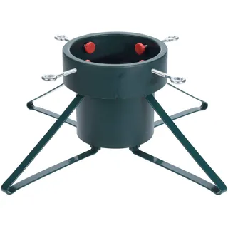 Spetebo Weihnachtsbaumständer aus Metall - groß/grün - für Bäume bis 250 cm Höhe Christbaumständer Baumständer