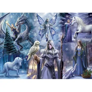 Bluebird Puzzle Puzzle Anne Stokes - Winter Fantasy, Puzzleteile