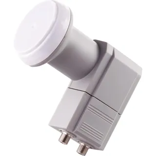 Schwaiger LNB2 Twin-LNB Teilnehmer-Anzahl: 2 Feedaufnahme: 40 mm Hellgrau,