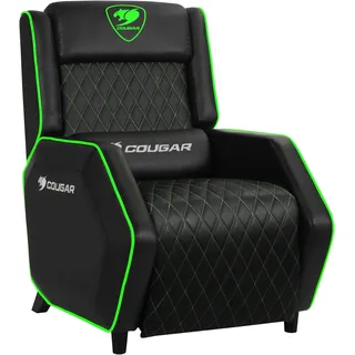 COUGAR Gaming-Stuhl "Ranger Royal" Stühle Gr. B/H/T: 66 cm x 102,5 cm x 84 cm, schwarz (schwarz, grün, schwarz) Gamingstühle