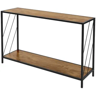 ML-Design Konsolentisch 120x33,5x75cm Eiche-Rustikal Braun