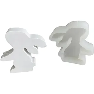 Angaekkot Silikonform Für Hydrokultur-Vase,Silikonform Osterhase,Silikonformen gGießformen,Hasenform Mit 3 Reagenzglas,Blumenvase,Osterhasen-Dekoration für Hydrokultur Vase, Heimdekoration (Form)