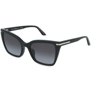 Emporio Armani EA4273BU Damen-Sonnenbrille Vollrand Quadratisch Acetat-Gestell, schwarz