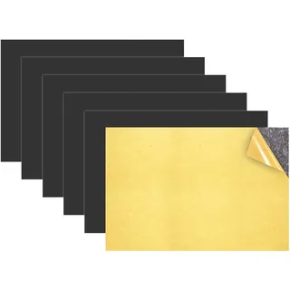 NogmeTaa Magnetfolie selbstklebend Stark - 10cm x 15cm, flexibel selbstklebend zuschneidbar Magnetmatte für Fotos, Dekorieren, 6 Stück