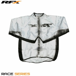 RFX Sport RFX Regenjacke (Transparent/Schwarz) - Kindergröße M (8-10 Jahre), transparent