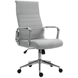 SVITA Bürostuhl Elegance Comfort (Bürostuhl, 1 St), stufenlos höhenverstellbar grau