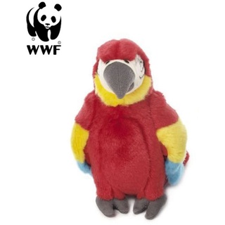WWF Plüschtier Hellroter Ara Papagei (18cm) Kuscheltier Stofftier Vogel NEU