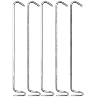 5 Räucherhaken 3 Hakensorten Doppelhaken Set Räucher Zubehör Haken Fischhaken Fische Räuchern (Set 3 - Edelstahl)