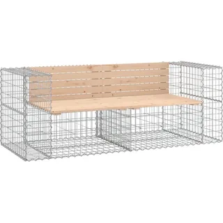 vidaXL Gartenbank aus Gabionen 184 x 71 x 65,5 cm
