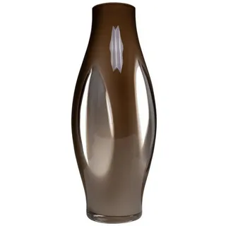 INNA-Glas Bodenvase Glas Bodenvase Prospero mit Sichtfenstern, braun-klar, 50 cm, Ø 21 cm braun