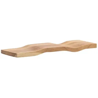 moebelfaktor Wandregal Aros, Akazie Massivholz, Breite 40 bis 120 cm, braun, Wandboard, Landhaus braun 40 cm x 3 cm x 20 cm