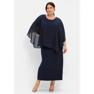 sheego Etuikleid Blau 46