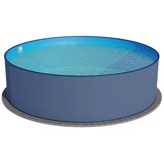 Planet Pool Stahlwandpool rund 400 x 400 x 120 cm inkl. Einhängebiese