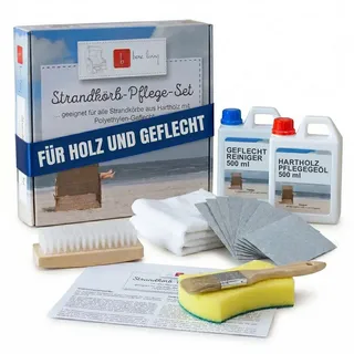 Mr. Deko Pflegeset für Strandkorb 1-tlg. 30 x 30 x 5 cm Holz/Kunststoff/Polyethylen/Polyrattan transparent