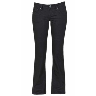 LTB Jeans Valerie Bootcut Schwarz Tiefer Bund Reißverschluss W 24 L 36
