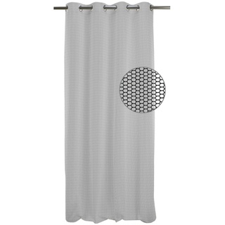 Apelt Loft Style Stardust Ösen-Vorhang - schwarz/weiß - 122x245 cm